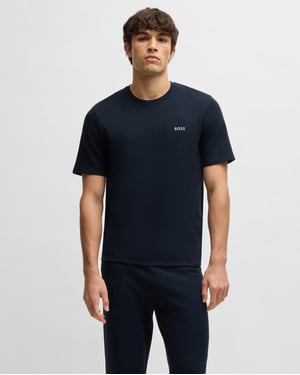 Pyjama T-shirt in Donkerblauw