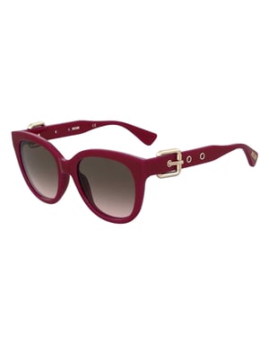Moschino Dames/Dames Gesp Zonnebril (Rood/Bruin)