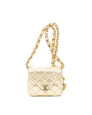 Vintage Micro Mini Chain Crossbody  Schoudertas