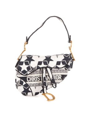 Stars Embroidered Saddle Bag  Schoudertas