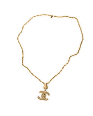 VintageCC Logo and BallPendantNecklace  Ketting