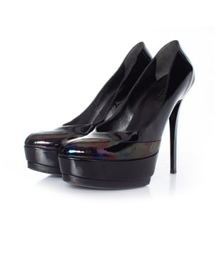 Gucci Zwarte Oil Slick Platform Pump