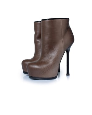 Yves Saint Laurent Tribute leren enkellaarsjes