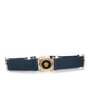 Gianni Versace couture Blauwe tailleriem