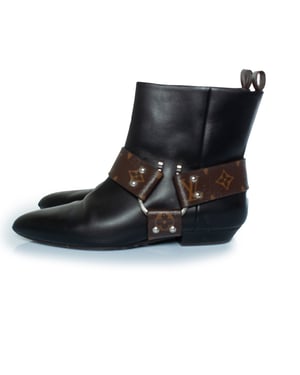 Louis Vuitton Rhapsody leren enkellaarsjes