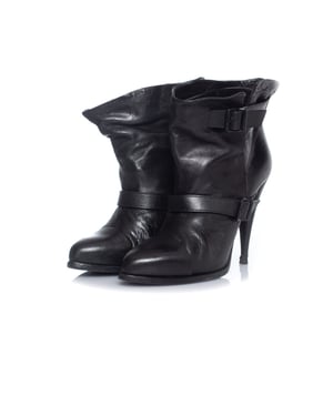 Givenchy Zwarte enkellaarsjes van kalfsleer