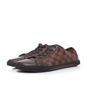 Louis Vuitton Damier ebene lage canvas sneakers