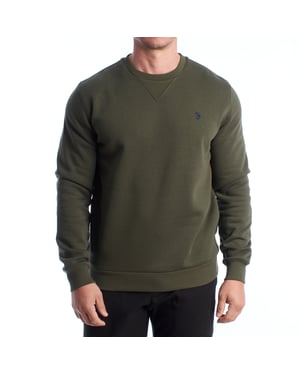 Herren-Fleece-Sweatshirt mit Rundhalsausschnitt US42187035