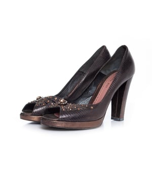 Barbara Bui peep toe platform pumps