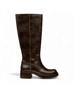 Windsorsmith Dames Espresso Bruine Kunstleren Kniehoge Rijlaarzen - Techniek