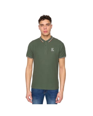 Duck and Cover Heren Melports Poloshirt (Kaki Groen)