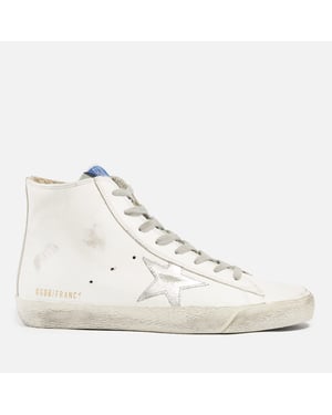 Damestrainers Golden Goose Francy Leather Hi-Top in Wit