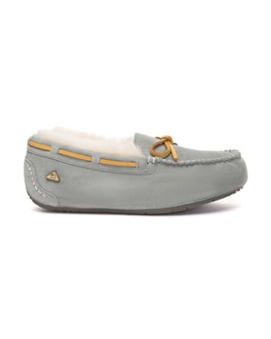 EVER AU Dames leren loafers – Crested