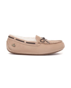 EVER AU Dames leren loafers – Crested