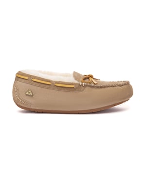 EVER AU Dames leren loafers – Crested
