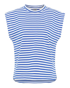 Dreimaster T-shirt Dames blauw wit