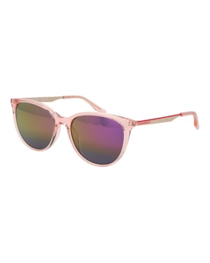 Roze metalen zonnebril