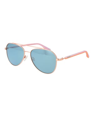 Roze Gouden Rubber Zonnebril