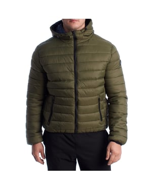 Heren Gewatteerde Jas met Capuchon US40127020