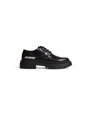 Veterschoenen Oxford Zwart Leren Lak