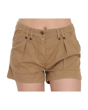 Plissé Korte Broek met Relaxte Pasvorm