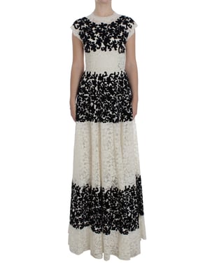 Bloemenkant Maxi-jurk