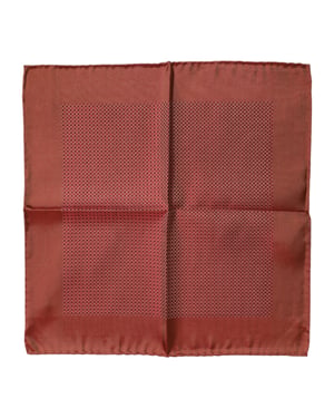 Oranje Zijden Vierkante Mannen Foulard Sjaal