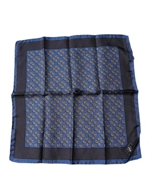 Blauwe Lieveheersbeestje Zijde Vierkante Zakdoek Sjaal