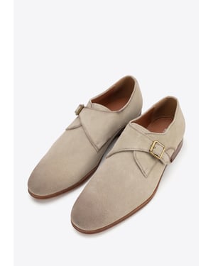 Wittchen beige suède leren monniksschoenen voor heren