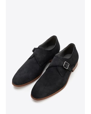 Wittchen Heren Monkschoenen in Donkergrijs Suède Leer