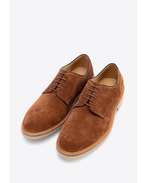 Wittchen Heren Bruine Suède Leren Derby Schoenen