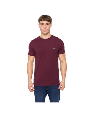Crosshatch Heren Carritore T-Shirt (Rum Rozijn)