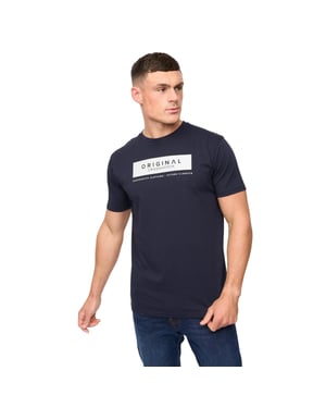 Crosshatch Heren Jamstate T-Shirt (Marine)