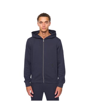 Duck and Cover Heren Optimus Volledige Rits Hoodie (Marineblauw)