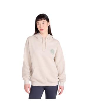 Mountain Warehouse Dames Mountain Collage Relaxed Fit Hoodie (Beige)
