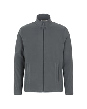 Mountain Warehouse Heren Raso Full Zip Fleece Top (Donkergrijs)