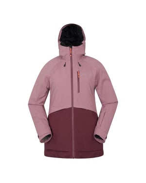 Mountain Warehouse Dames Alpine Waterdichte Gevoerde Skijack (Duister Paars)