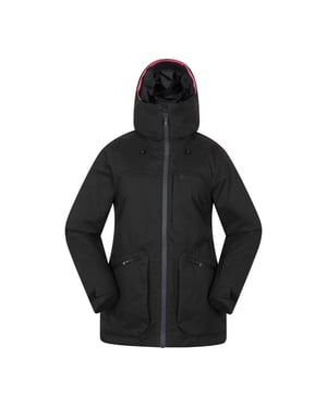 Mountain Warehouse Dames Verbier Textured Waterdichte Skijas (Zwart)