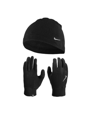 Nike Dames/Dames Fleece muts & Handschoenen Set (Zwart)
