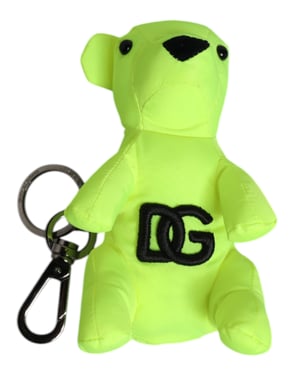 Groene Beer Geborduurd Logo Sleutelhanger Haak Sleutelhanger