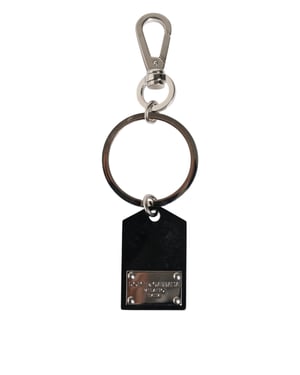 Zwarte Sint Glas Plaque DG Logo Metalen Sleutelhanger Sleutelhanger