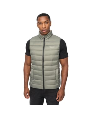 Crosshatch Heren Gattering MVE Gewatteerd Gilet (Salie)