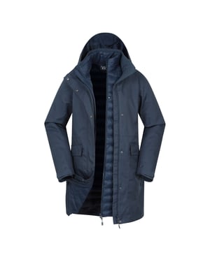 Mountain Warehouse Dames 3-in-1 Waterdichte Jas (Blauw)