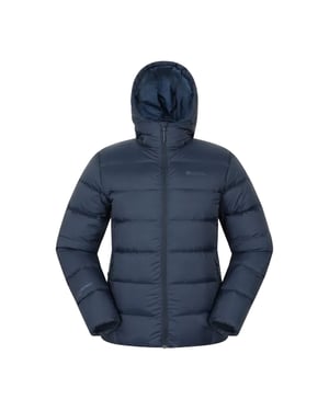 Mountain Warehouse Heren Stratus Dons Jack met Opbergcapuchon (Marineblauw)