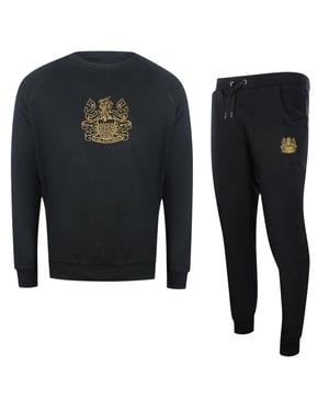Aquascutum Iconic Crest Zwart Crewneck Trainingspak Set
