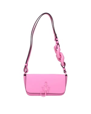 Roze Leren Schoudertas