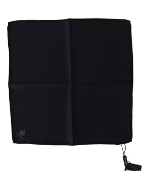 Zwarte Vierkante Zijden Sjaal 100% Silk