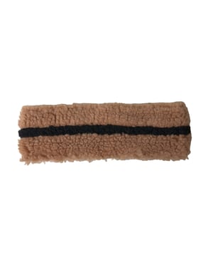 Bruine Zwarte Fleece Wollen Hoofdband Muts voor Mannen