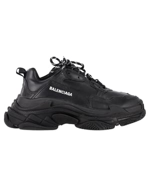 Balenciaga Triple S Sneakers in Zwart Polyester
