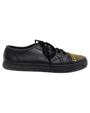 Gucci California Studded Lage Sneakers in Zwart Leer